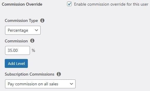 Personnaliser les commissions d'affiliation individuelles | Easy Affiliate Personnaliser les commissions d'affiliation individuelles